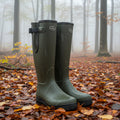 Mens Neoprene Lined Wellington Boot - Dark Green 7100