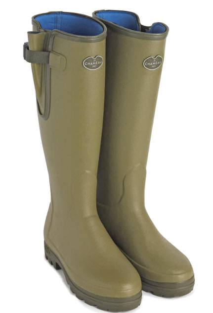 Mens Neoprene Lined Wellington Boot - Light Green B200