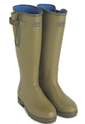 Mens Neoprene Lined Wellington Boot - Light Green B200